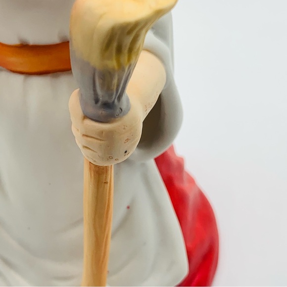 Vintage Porcelain Halloween Candle Lamp Witch Figurine w/ Box Taiwan - Picture 12 of 14